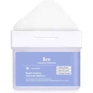 DERMAL Collagen Moistfull Pad – Korean Toner Pad for Elasticity & Wrinkle Improvement with Peptides – Vegan Tencel Square Pads – High Capacity, 120 Sheets(06 Ice Cooling Pad)
