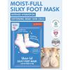 DERMAL Moistfull Silky Foot Socks & Hand Gloves Mask Combo 6 Pack – for Dry Feet and Hands – Home Spa Treatment – Dermatologist Tested, Cruelty Free, Korean Beauty(Foot Mask)