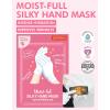 DERMAL Moistfull Silky Foot Socks & Hand Gloves Mask Combo 6 Pack – for Dry Feet and Hands – Home Spa Treatment – Dermatologist Tested, Cruelty Free, Korean Beauty(Hand Mask)
