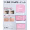 DERMAL Retinol Peptide Lifting Pad – Korean Toner Pad for Anti-Aging & Wrinkles with Bakuchiol – Vegan Pure Cotton Square Pads – Travel Kit 12 Pads, 3 Pack (Total 36 ea)(Collagen)