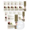 DERMAL Herb Collagen Essence Facial Mask Sheet 23g Pack of 10 – Skin Clear and Purifying, Pore Tightening, Calming for Oily Skin, Daily Skin Treatment Solution Sheet Mask(Snail)