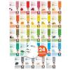 DERMAL Super Food Face Masks Skincare- 12 Pack Facial Sheet Mask for a Glowing Refreshing Skin- Moisturizing Sheet Masks for Face Enriched with Natural Ingredients for All Skin Types(24 Pack)
