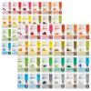 DERMAL Super Food Face Masks Skincare- 12 Pack Facial Sheet Mask for a Glowing Refreshing Skin- Moisturizing Sheet Masks for Face Enriched with Natural Ingredients for All Skin Types(48 Pack(24 Double))