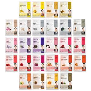 DERMAL 39 Combo Pack Made in Korea Facial Mask – 20+ Years of K-Beauty Experience, Premium Quality Korean Sheet Masks for Daily Skincare Routine(26 Pack(Yellow&Red))