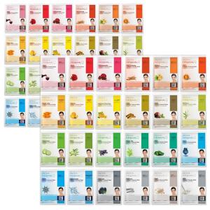 DERMAL Super Food Face Masks Skincare- 12 Pack Facial Sheet Mask for a Glowing Refreshing Skin- Moisturizing Sheet Masks for Face Enriched with Natural Ingredients for All Skin Types(48 Pack(24 Double))