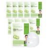 DERMAL Acai Berry Collagen Essence Facial Mask Sheet 23g Pack of 10 – Moisturizing & Firming Keeps Skin Healthy and Clean, Daily Skin Treatment Solution Sheet Mask(Cucumber)