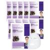 DERMAL Acai Berry Collagen Essence Facial Mask Sheet 23g Pack of 10 – Moisturizing & Firming Keeps Skin Healthy and Clean, Daily Skin Treatment Solution Sheet Mask(Acai Berry)