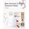 DERMAL Collagen Essence Facial Mask Sheet 23g Pack of 10 – Moisturizing & Firming, Anti Wrinkle, For Healthy Dewy Skin, Daily Skin Treatment Solution Sheet Mask(Bee Venom Collagen)