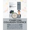 DERMAL Collagen Essence Facial Mask Sheet 23g Pack of 10 – Moisturizing & Firming, Anti Wrinkle, For Healthy Dewy Skin, Daily Skin Treatment Solution Sheet Mask(Charcoal Collagen)