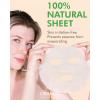 DERMAL Collagen Essence Facial Mask Sheet 23g Pack of 10 – Moisturizing & Firming, Anti Wrinkle, For Healthy Dewy Skin, Daily Skin Treatment Solution Sheet Mask(Herb)