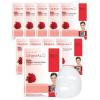 DERMAL Collagen Essence Facial Mask Sheet 23g Pack of 10 – Moisturizing & Firming, Anti Wrinkle, For Healthy Dewy Skin, Daily Skin Treatment Solution Sheet Mask(Rose Collagen)