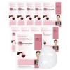 DERMAL Collagen Essence Facial Mask Sheet 23g Pack of 10 – Moisturizing & Firming, Anti Wrinkle, For Healthy Dewy Skin, Daily Skin Treatment Solution Sheet Mask(Wine)